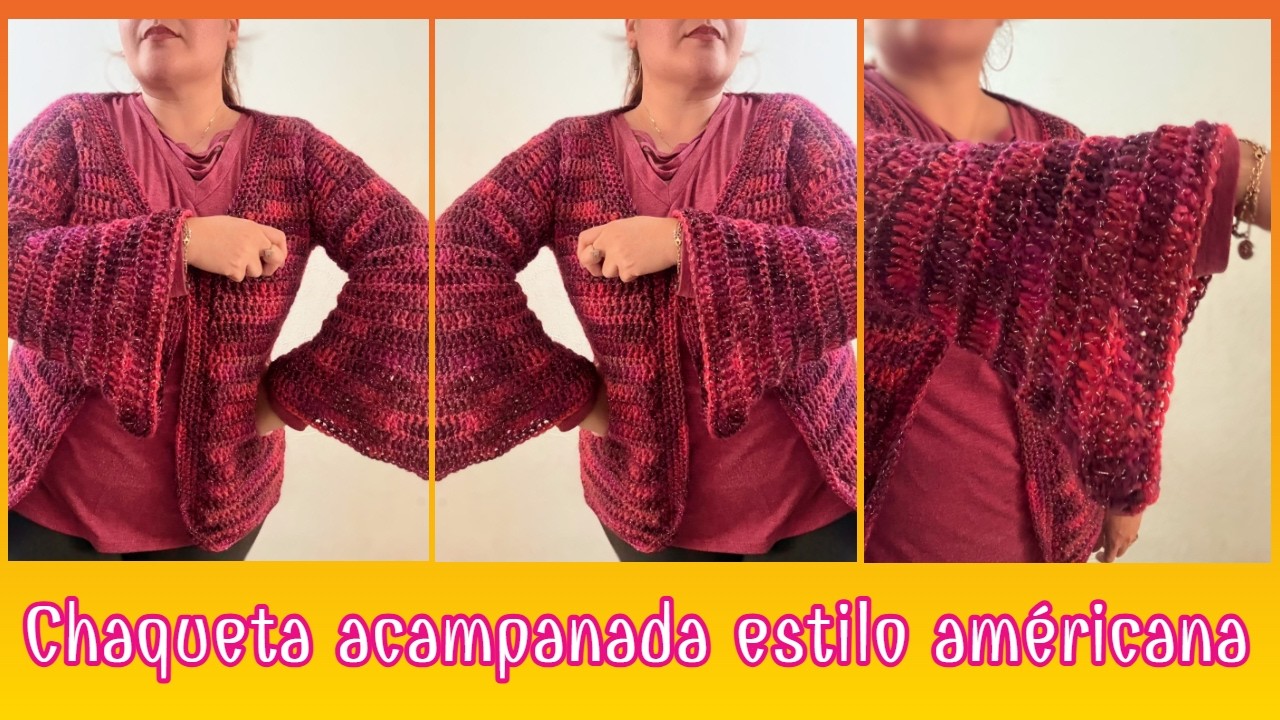 Chaqueta acampanada estilo américana