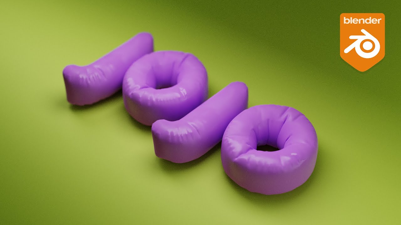 Create a dynamic Cloth Text Animation with Blender.