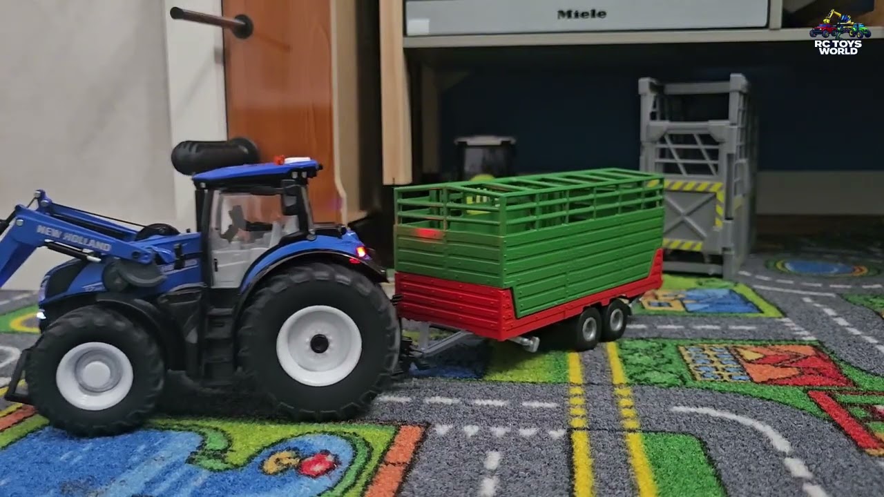 Siku Control  6797 New Holland T7  RC Tractor – Front Loader Work & Cattle Transport 🚜 
