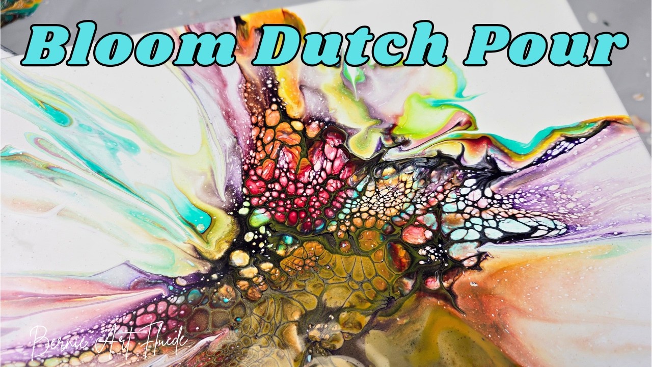 Comment faire un Dutch pour bloom ? #acryliquepouring