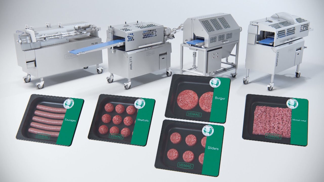 VEMAG Flexible Fresh Meat Line - Animation