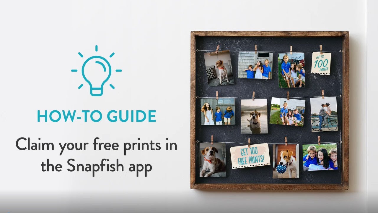 Learn how to claim your free monthly prints in the Snapfish Photo App