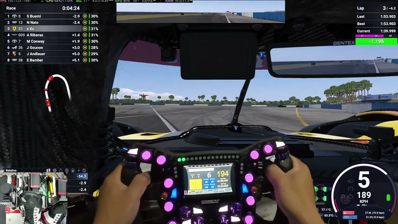 Le Mans Ultimate with Conspit MAX01 Wheel