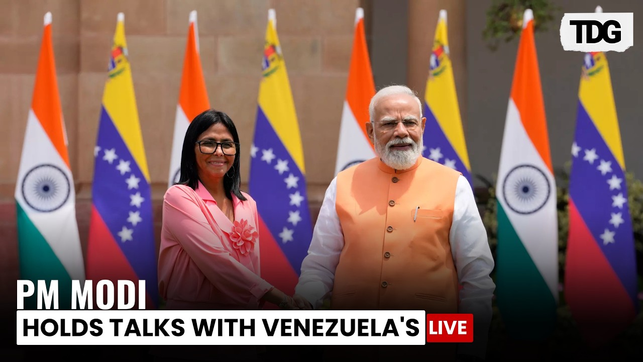 PM Modi Meets Venezuela's Delcy Rodriguez At Hyderabad House | LIVE