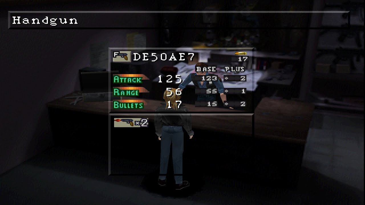 Parasite Eve 1 (PS1) Junk Weapons showcase