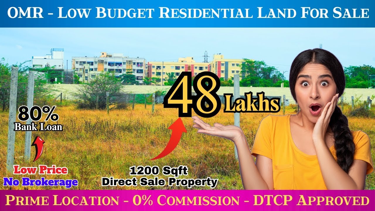 OMR Low Budget Land For Sale | Near Siruseri IT Park #residential #lowestprice #plots #property