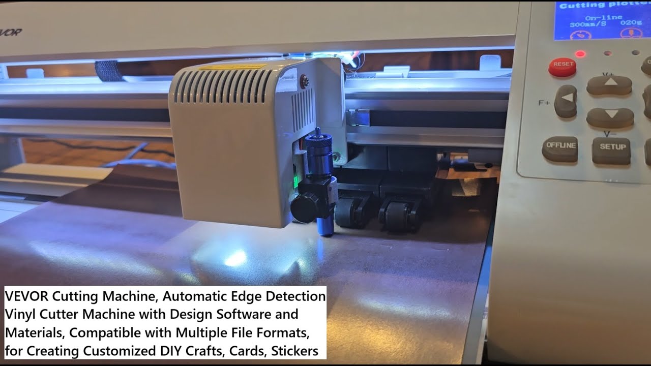 Vinyl Cutting Machine Plotter by Vevor, with Cutting Blade Set-Up Tutorial