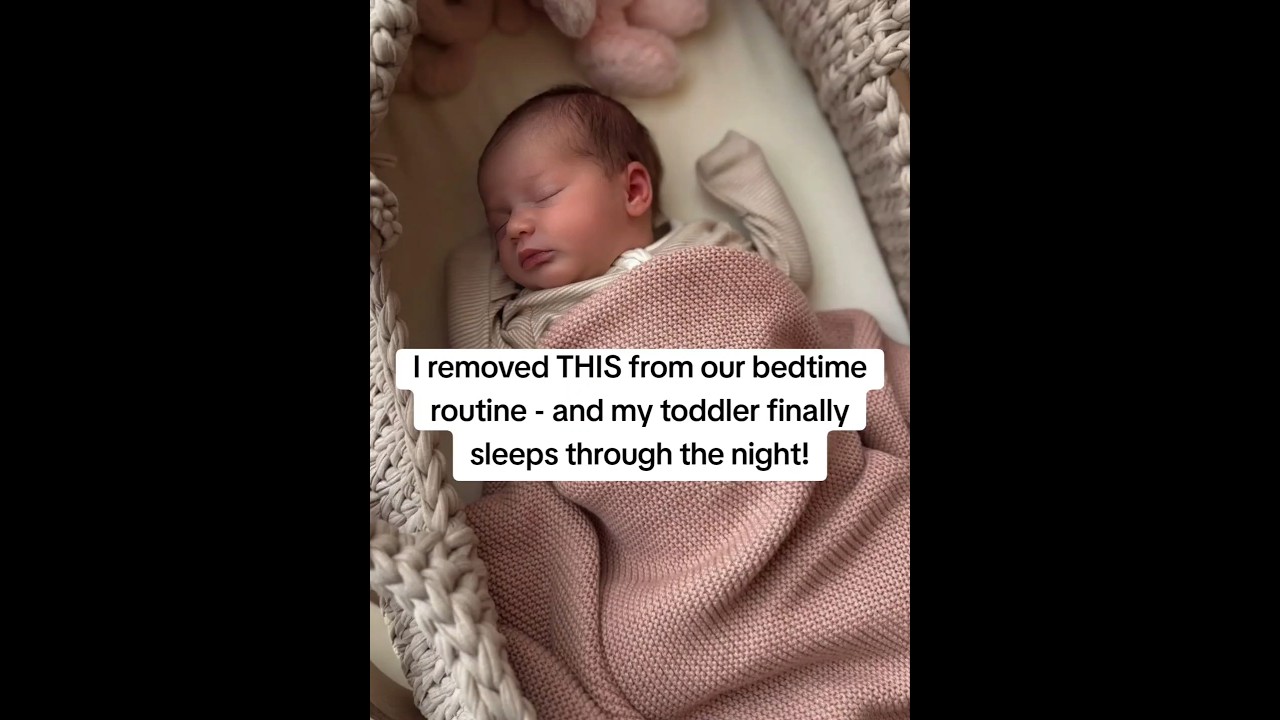 I removed THIS from our bedtime routine - and my toddler finally sleeps through the night