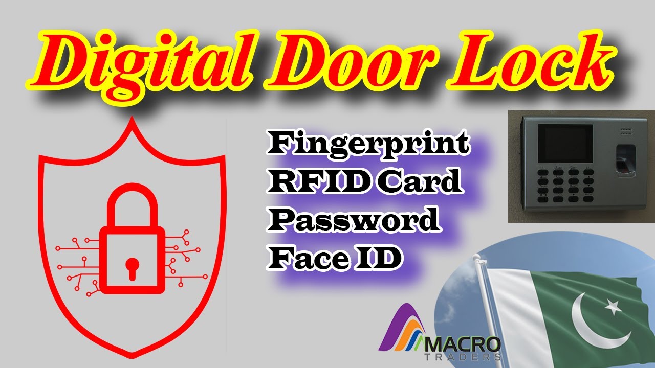Digital Door Lock, RFID Passwords & Finger Print Door Lock  | Macro Traders