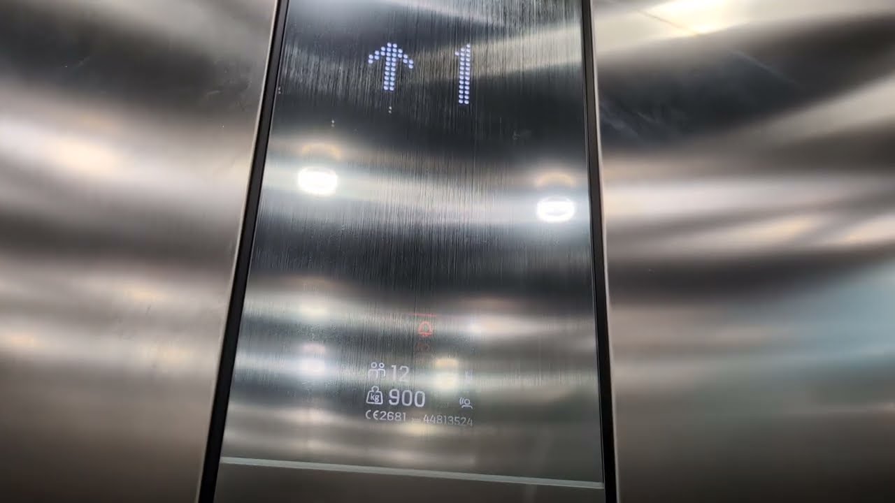 The KONE EcoDisc elevator at Kennedy Centre in Belfast