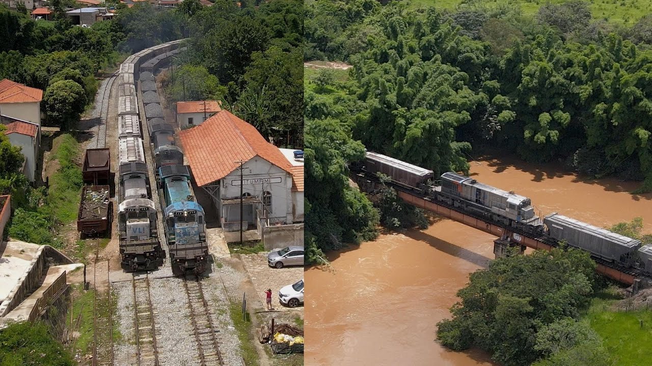 Locomotivas Históricas da VLI! Trem Locotrol de Calcário na Famosa Rota do Calcário