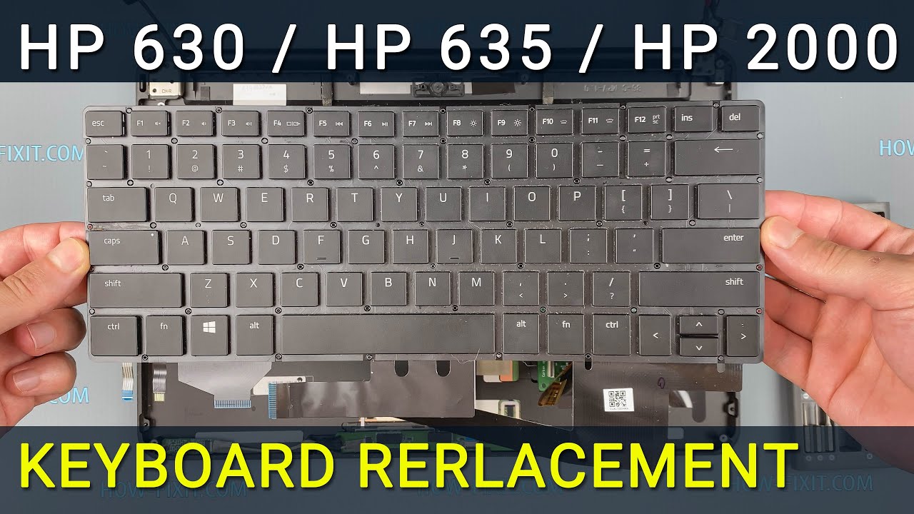 Замена клавиатуры на ноутбуке HP 630, HP 635, HP 2000