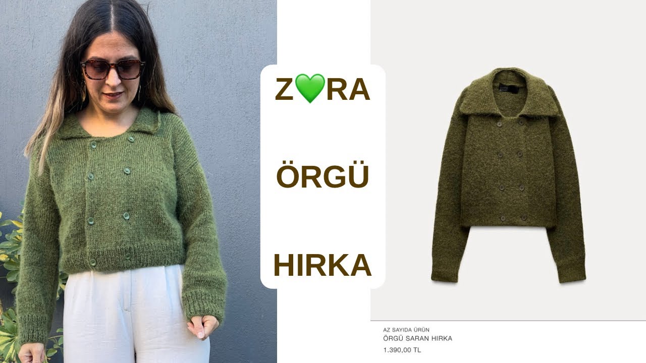 ÜNLÜ BİR MARKAYA AİT ÖRGÜ HIRKAYI YAPIYORUZ 🧶 #knitting