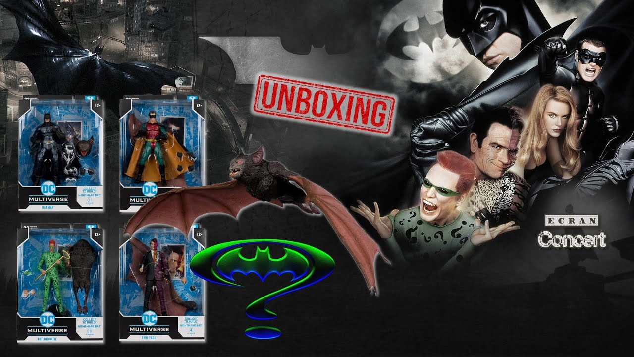 UNBOX: BATMAN FOREVER, todas las figuras de Mac Farlane Toys