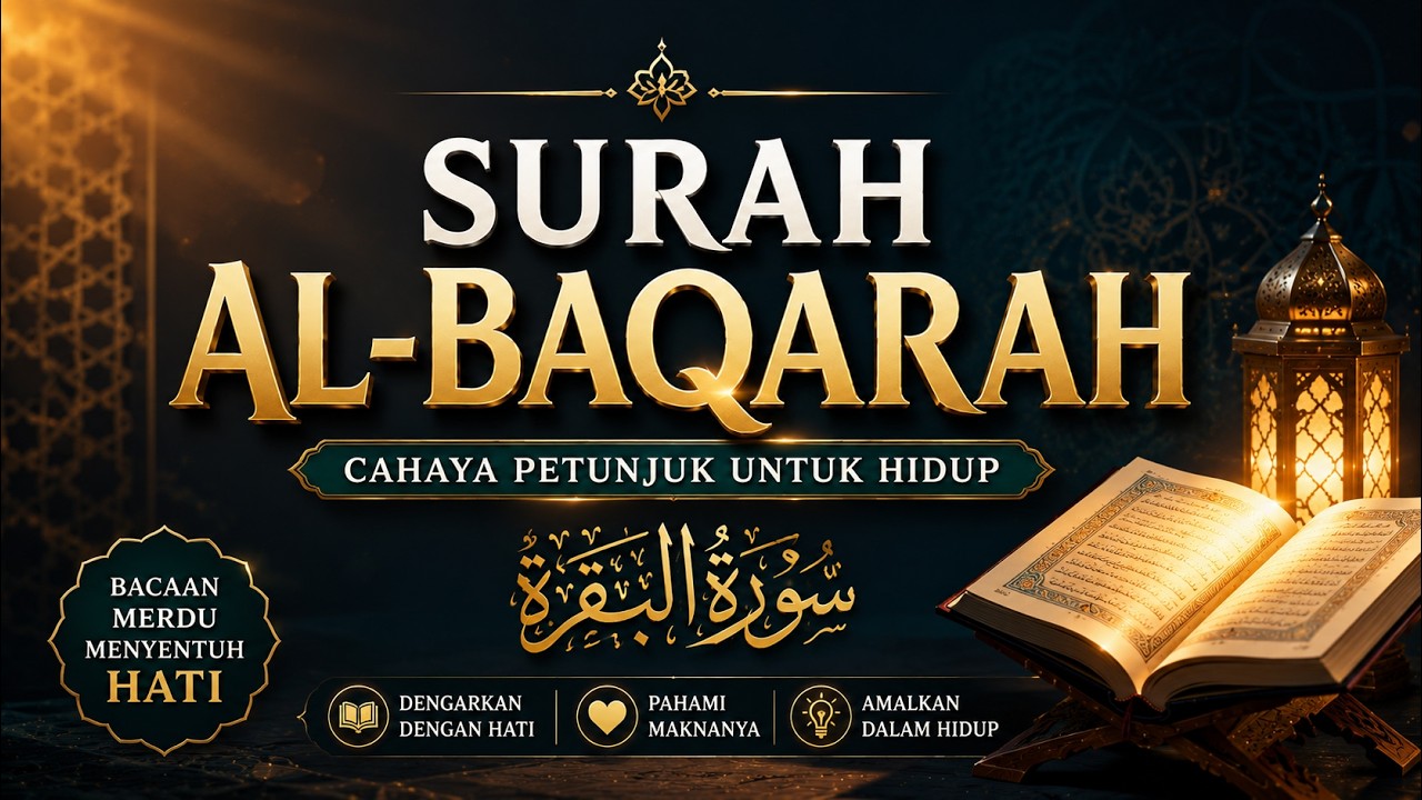 Surah Al Baqarah Full سورة البقره  Relaxing Calming & Heart Touching Quran