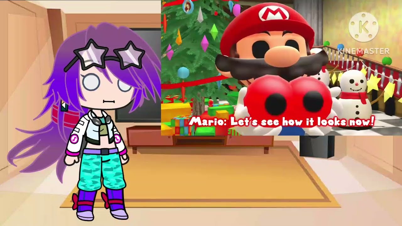 Я и мои персонажи реагируем на игру Mario Play Curced Mario Games (Gachaclub)