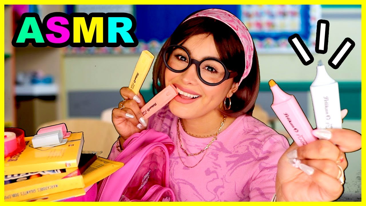 📚 La MORRA q/está 🤯 OBSESIONADA contigo te REGALA ÚTILES ESCOLARES 😳 I Ges ASMR