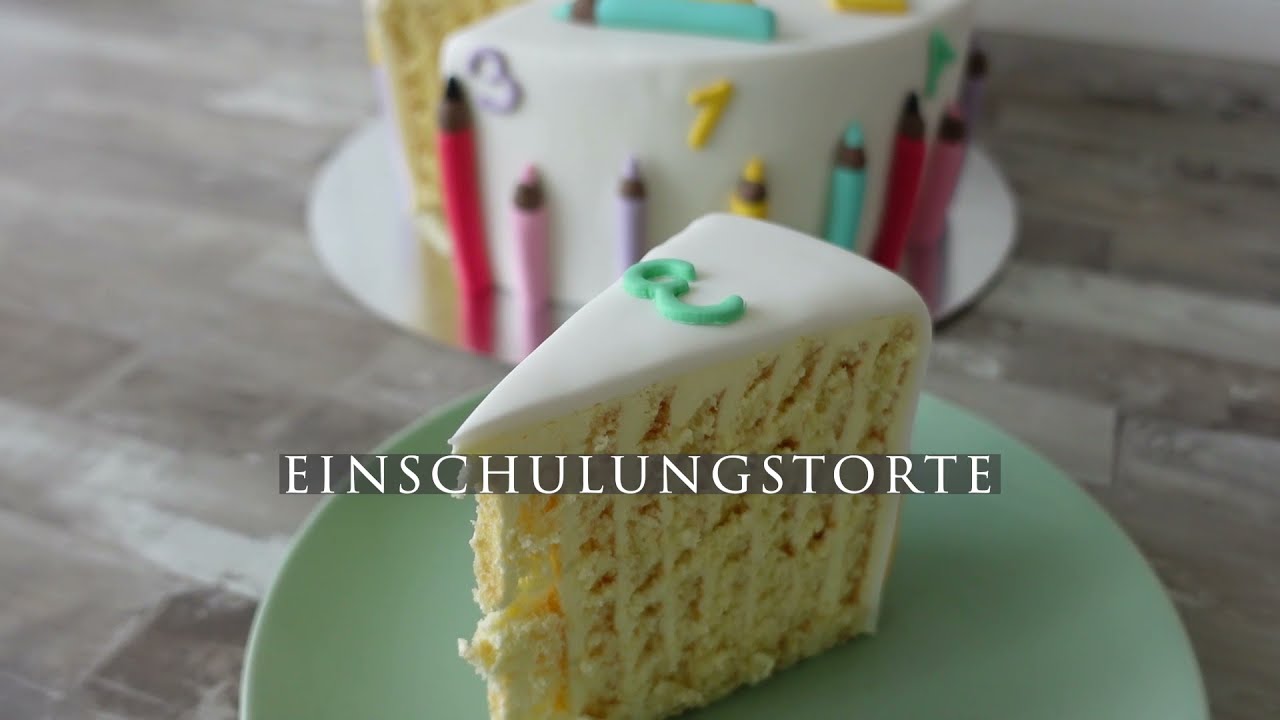 Einschulungstorte II Erster Schultag II Fondanttorte 🎒✏️