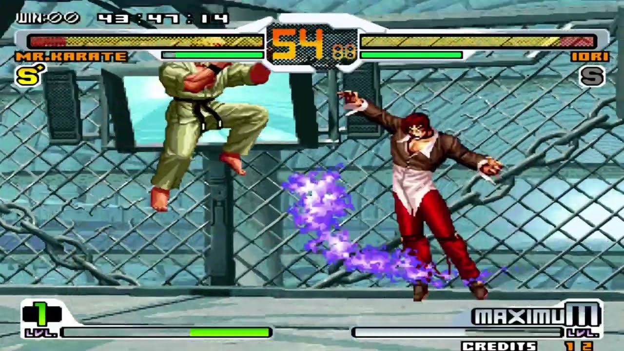 Mr. Karate vs Orochi Iori – Full Arcade Battle | SNK vs Capcom Classic