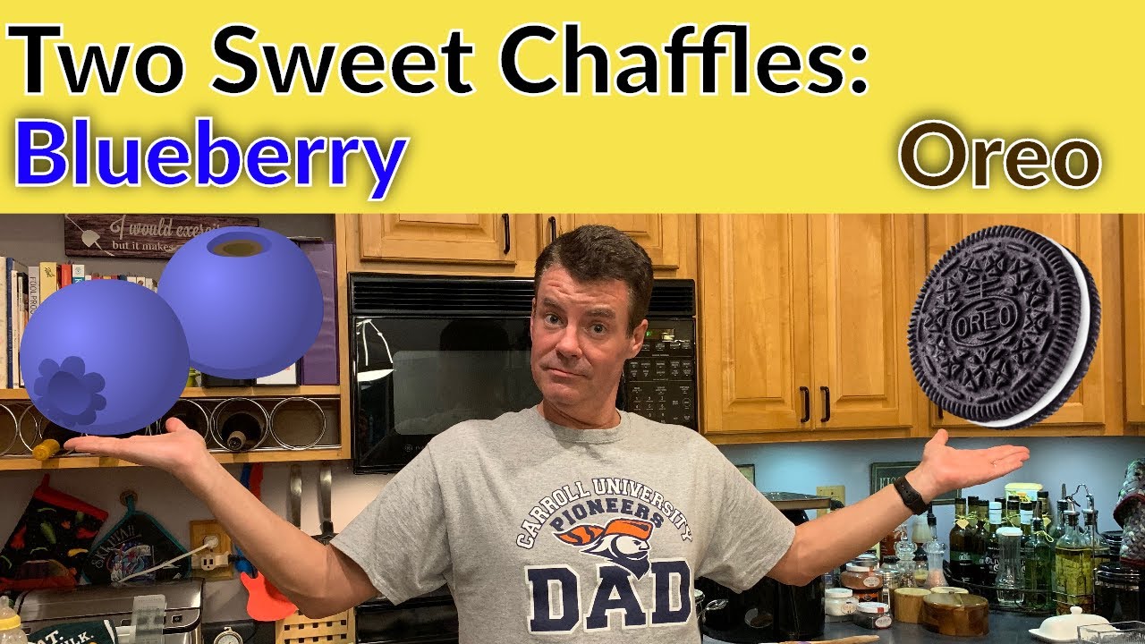 Sweet Chaffles Two Ways &mdash; черника и орео