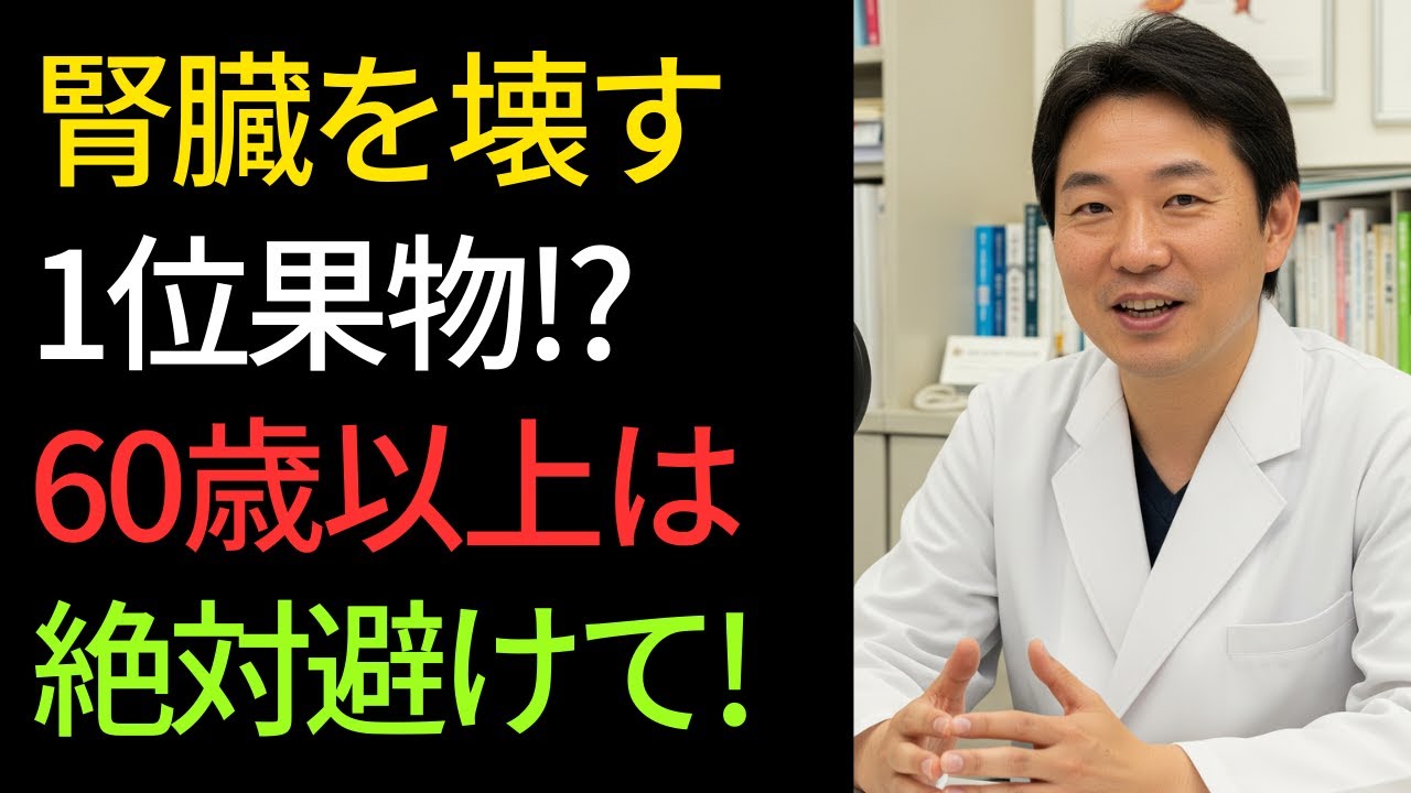 【60代以上必見】腎臓を静かに壊す危険な果物5つと守る果物5選 | 医者メモ