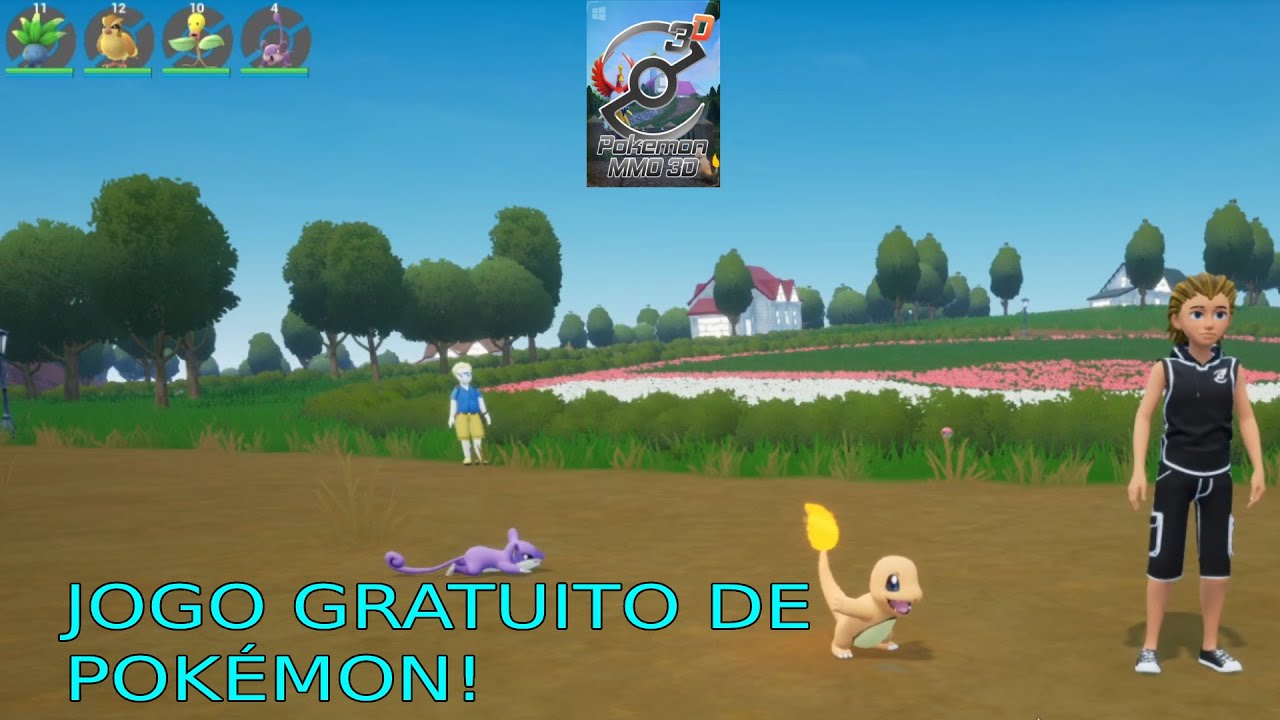 JOGO DE POKÉMON  GRATUITO!   POKÉMON MMO 3D