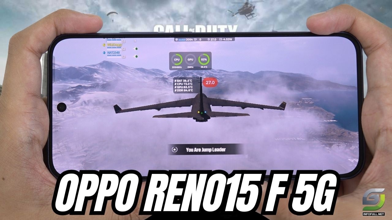 OPPO RENO15 F 5G Test Game WARZONE MOBILE | Snapdragon 6 Gen 1
