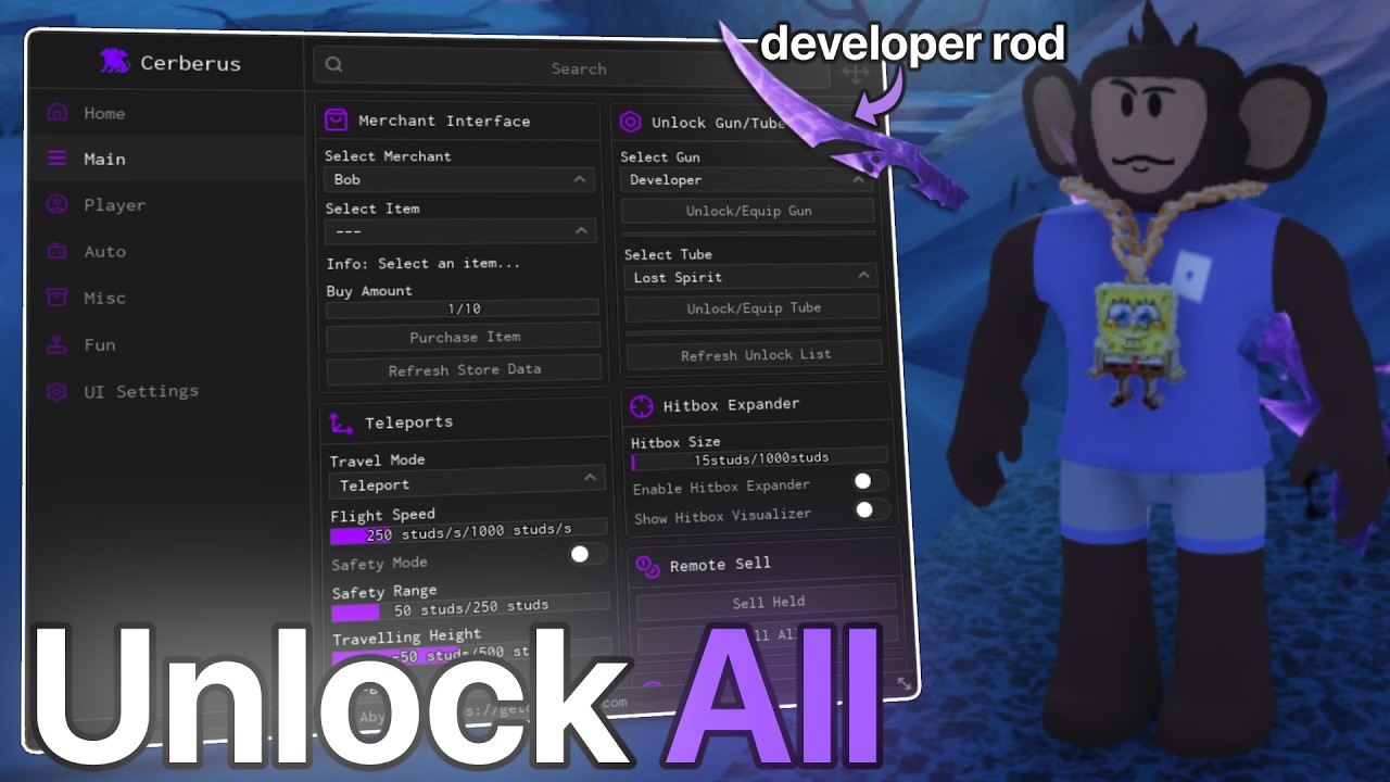 BEST Roblox Abyss Unlock All Script (GET DEVELOPER RODS) (WORKING)