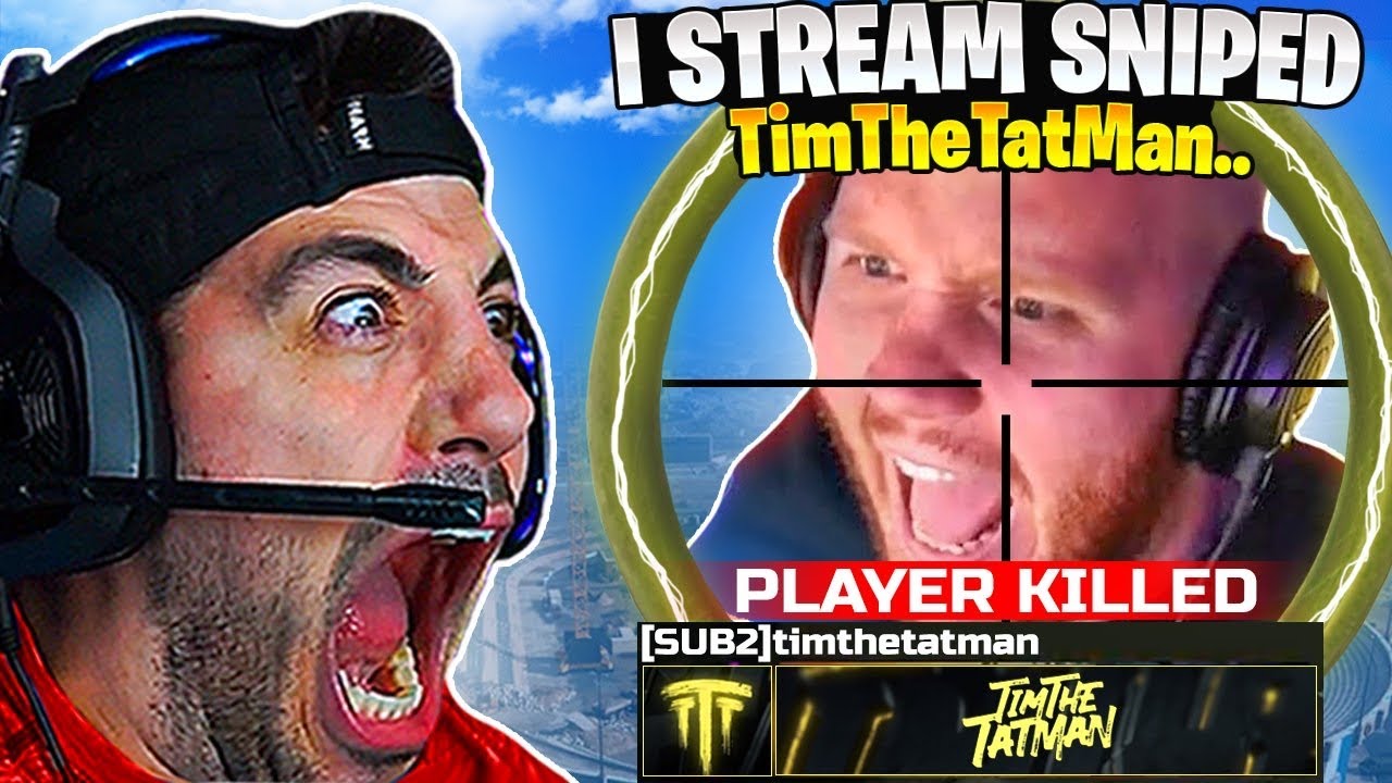 I STREAM SNIPED TIMTHETATMAN! 😯 (HE GOT SO MAD!)