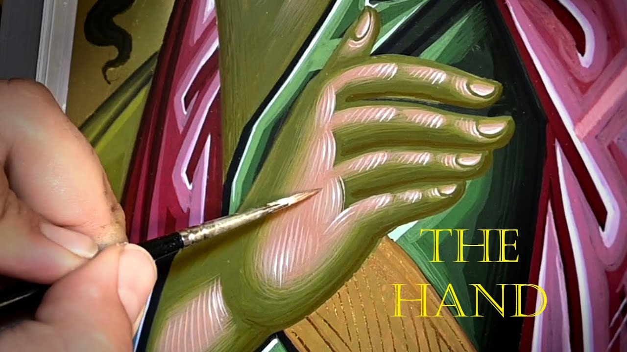Iconography Lesson. How to Paint the Hand. Αγιογραφία