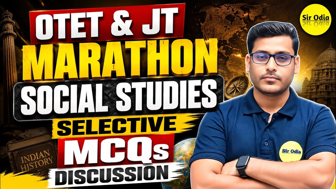 OTET & JT Marathon 2026 | Social Studies Selective MCQs Discussion | By - Debi Sir