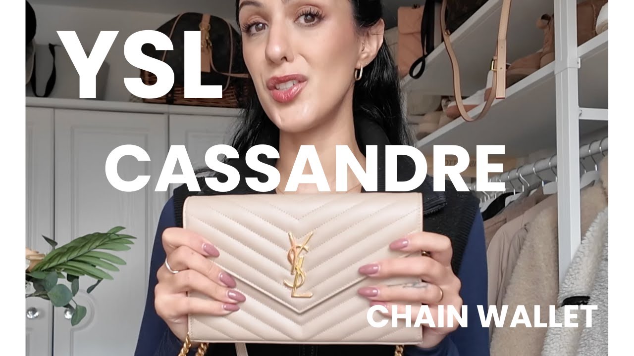 SAINT LAURENT CLASSIC CASSANDRE CHAIN WALLET | REVIEW | WHAT'S IN MY BAG | 2 YEARS ON | MOD SHOTS