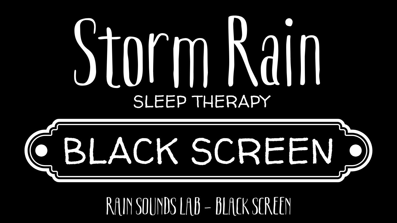 Storm Rain | Black Screen – 8 Hours