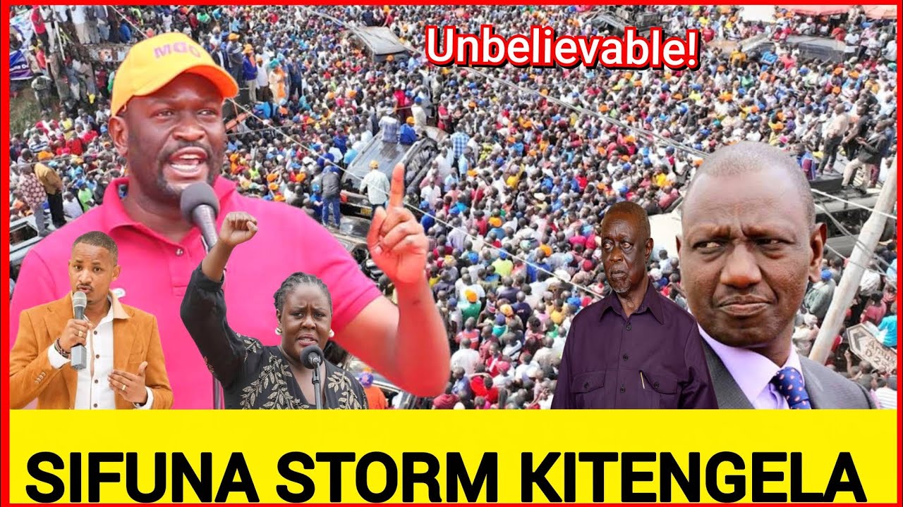Unbelievable! Sifuna, Winnie Odinga, Babu Orengo heroic reception in Kitengela today scares ODM 