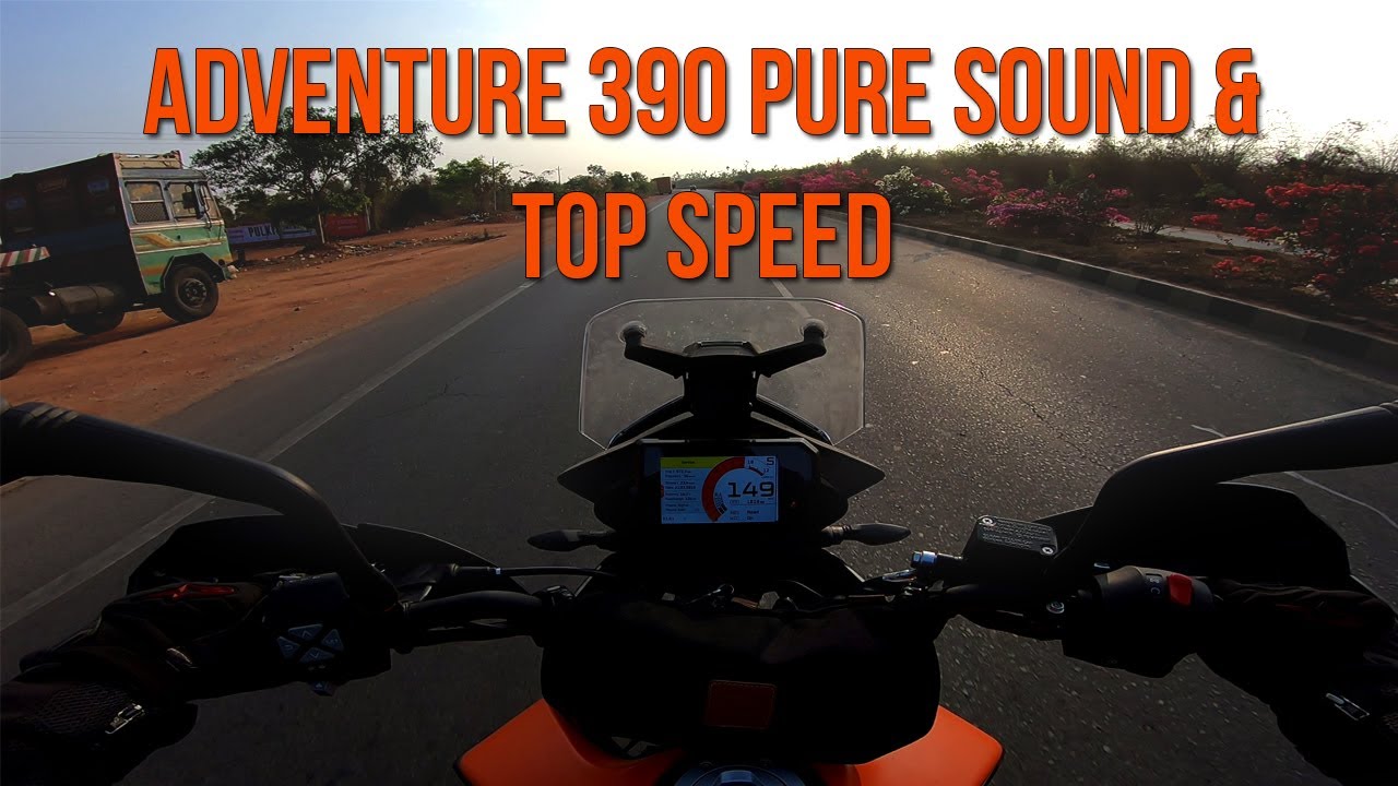 KTM Adventure 390 Pure Sound and Top Speed Run