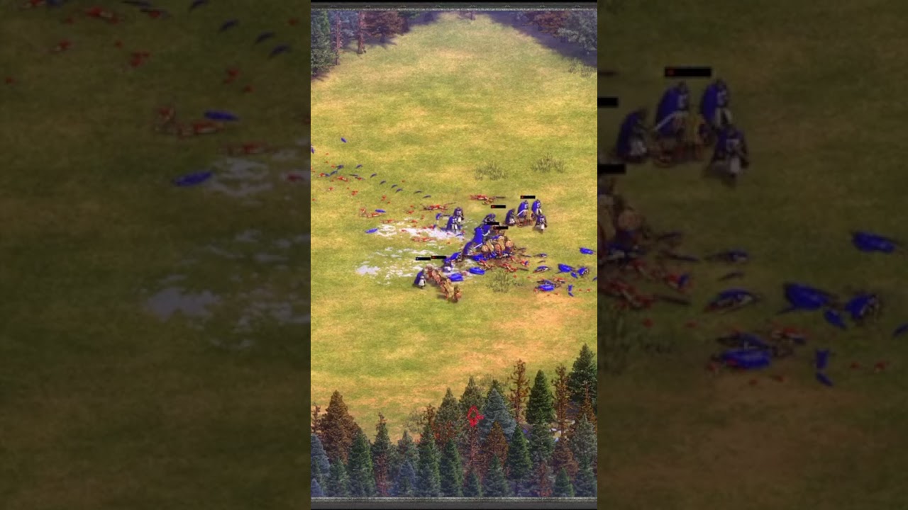 AGE OF EMPIRES II: 100 ELITE TEUTONIC KNIGHTS VS 100 ELITE JAGUAR WARRIORS #shorts