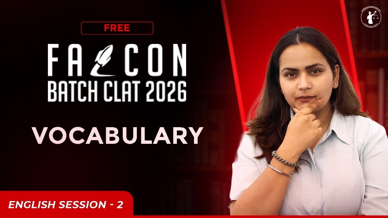 Vocabulary Class 2 | Free CLAT Course | FALCON BATCH | CLAT Free Online Coaching 2026