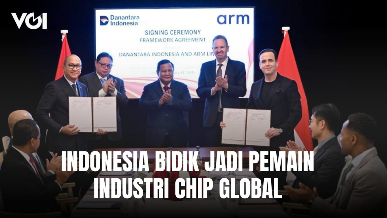 Presiden Prabowo Saksikan Kerja sama Danatara dan Arm Limited Inggris