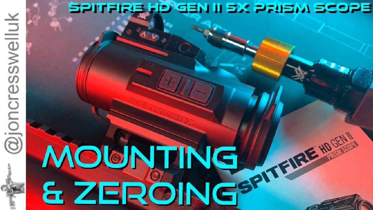 Крепление и пристрелка прицела Vortex Spitfire HD Gen II с 5 призмами и Venom