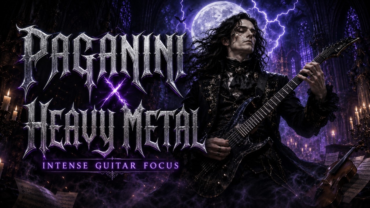 Paganini x Heavy Metal | 30 Min Intense Guitar Focus