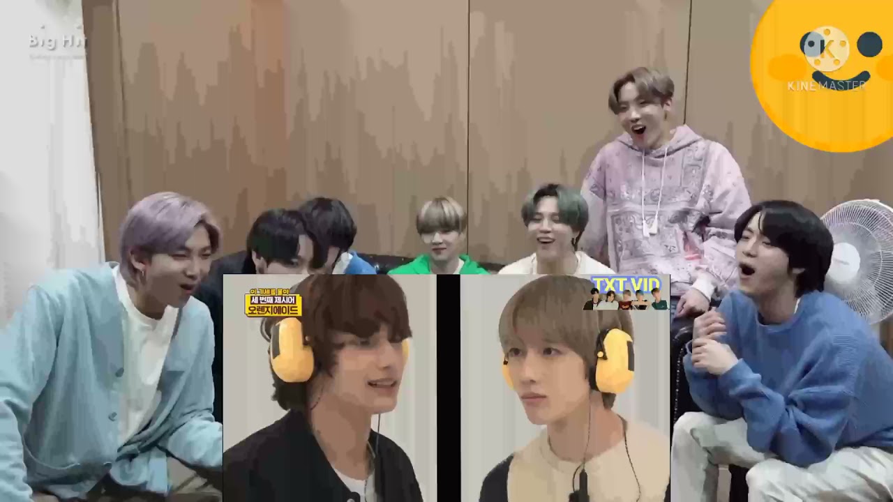 BTS reaction to TXT