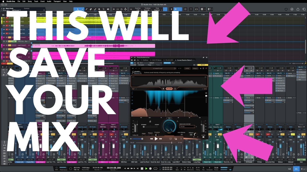 Worship Mix Depth Creator - Waves Curves Resolve