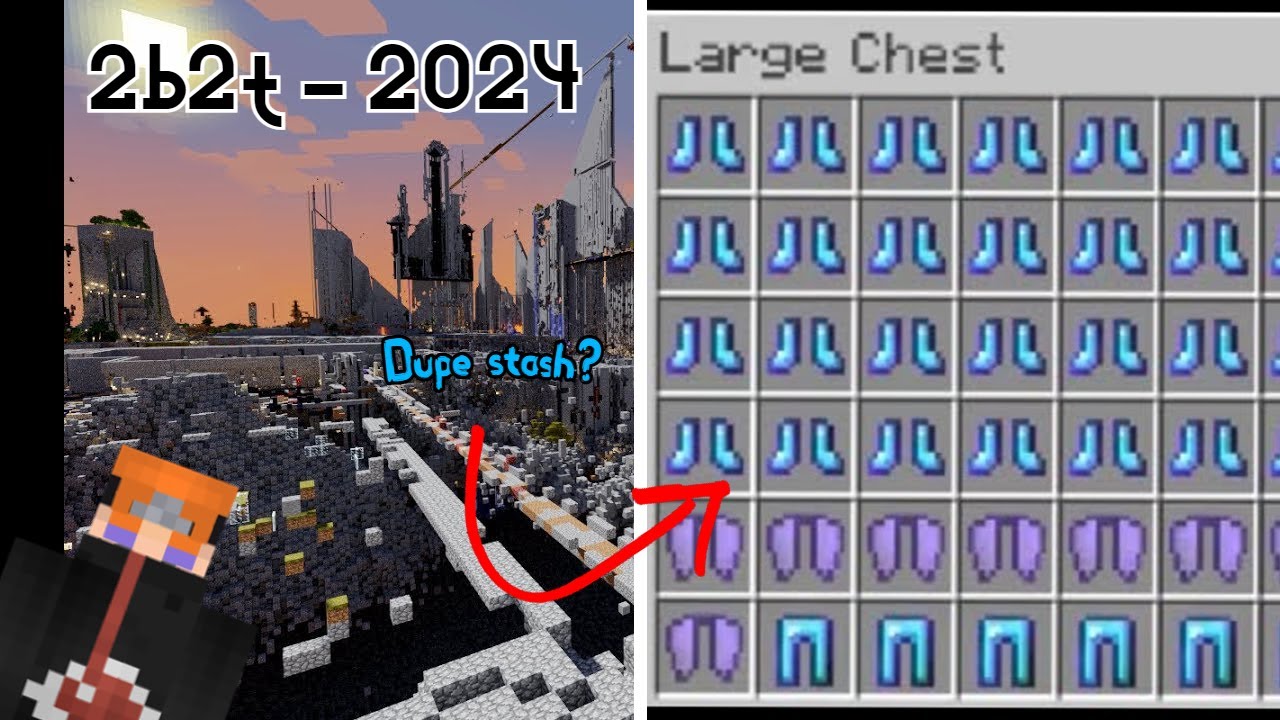 How Fast Can I Find A Dupe Stash In 2B2T 2024?!?