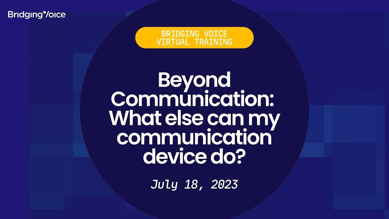 Beyond Communication: What Else Can My Communication Device Do?