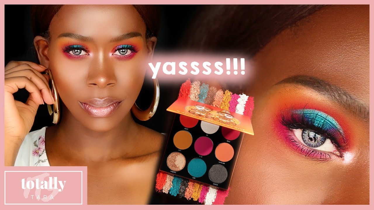 Juvia's Place Festival Palette Review & Makeup Tutorial | Pop of Blue Halo Eyeshadow