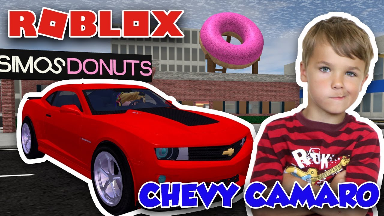 MY CLASSIC RED CHEVY CAMARO in ROBLOX VEHICLE SIMULATOR | DRAG RACES | CAR STUNTS |MY OWN DONUT SHOP