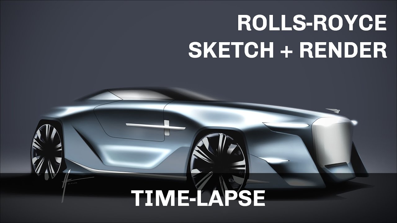 Rolls-Royce Car Design Render |  Photoshop