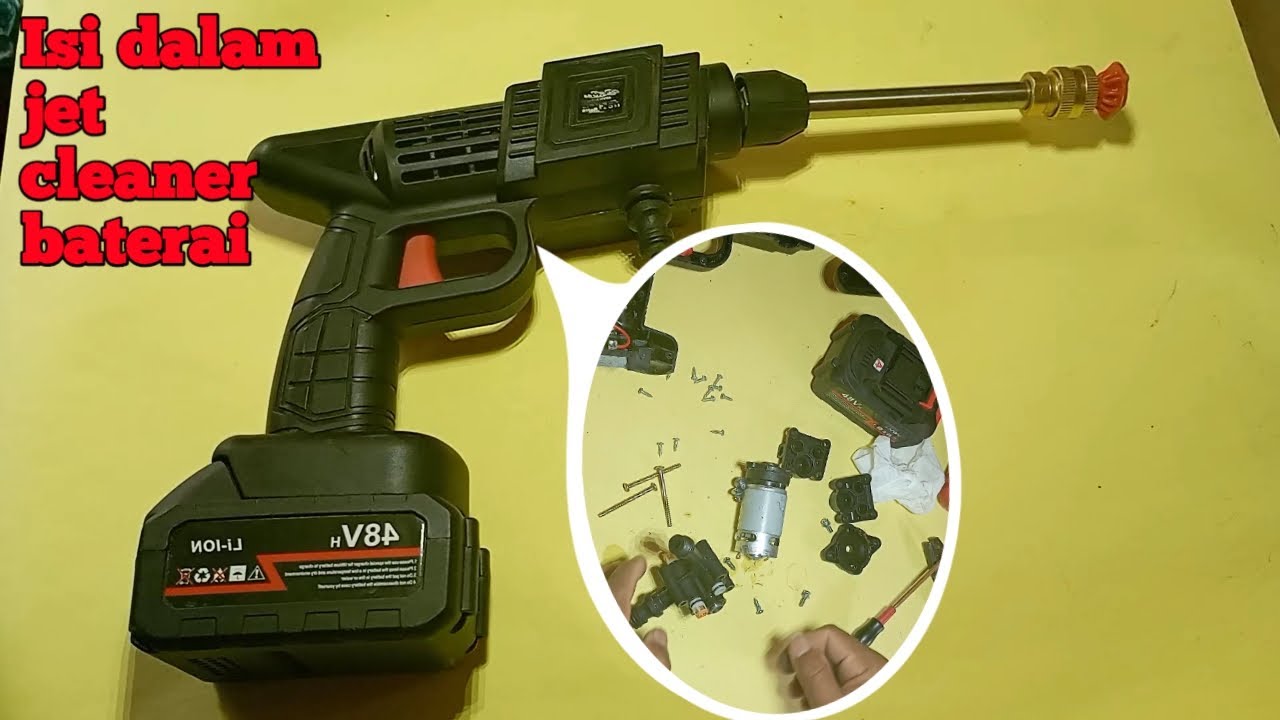 bongkar jet cleaner baterai