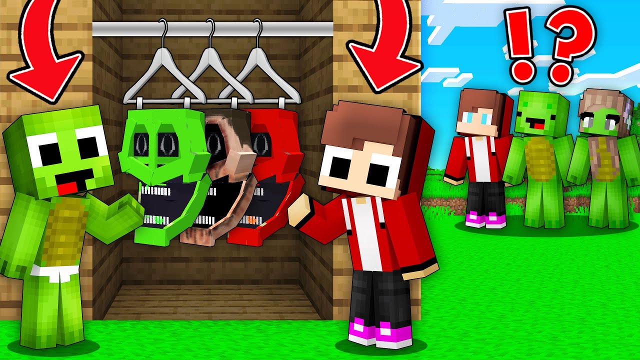 Baby JJ and Mikey Use SCARY SKINS to PRANK Parents in Minecraft Maizen!