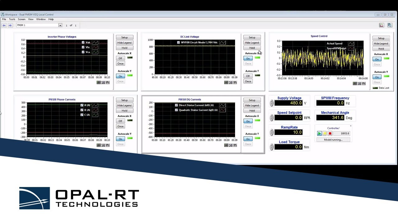 Demo: Survey of OPAL-RT Electric Machine Models | Learning Journey
